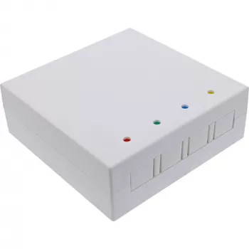 InLine Caja FTTH vacía para hasta 4x LC Duplex / 4x SC Simplex, blanco