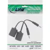 InLine Set completo de cable de audio de 3,5 mm sobre LAN / Ethernet / RJ45 máx. 50 m
