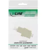 Adaptador de fibra óptica InLine Duplex LC/LC conector hembra multimodo casquillo cerámico