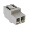 Adaptador de fibra óptica InLine Duplex LC/LC conector hembra multimodo casquillo cerámico