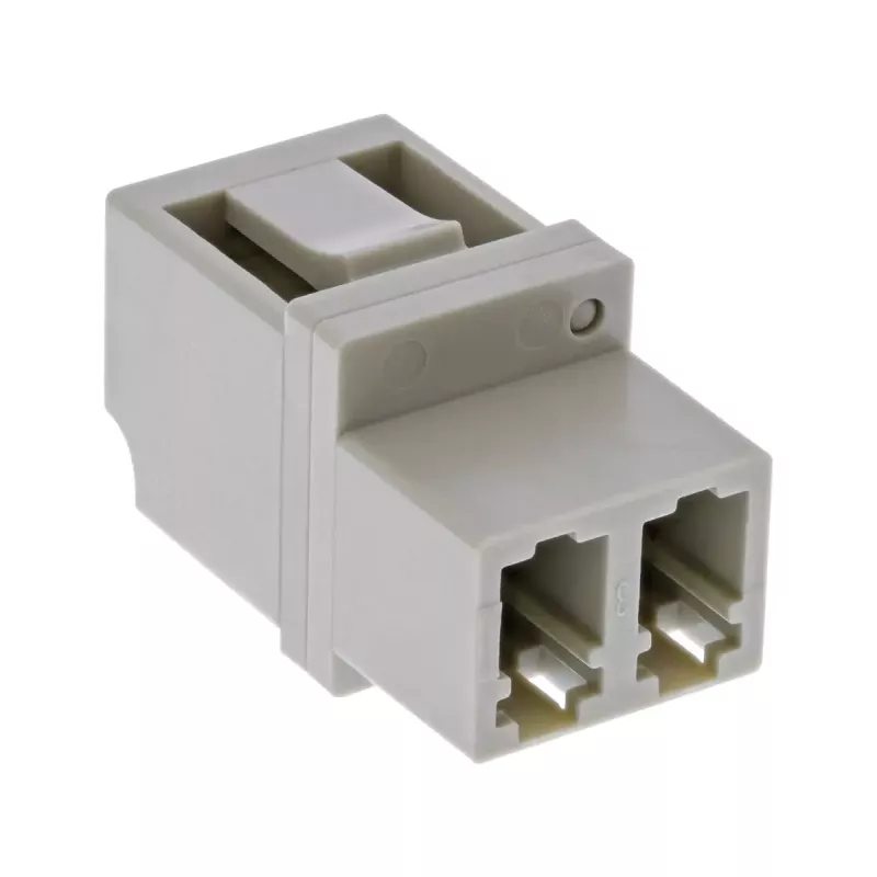 Adaptador de fibra óptica InLine Duplex LC/LC conector hembra multimodo casquillo cerámico