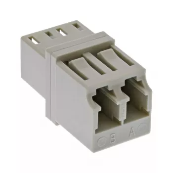 Adaptador de fibra óptica InLine Duplex LC/LC conector hembra multimodo casquillo cerámico