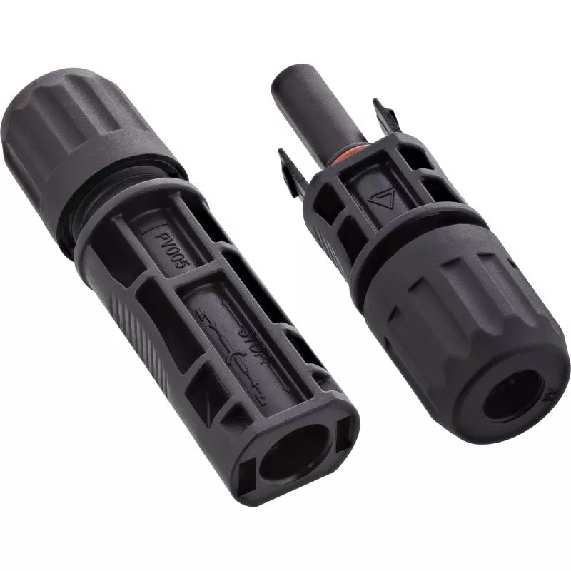 InLine 94001 Conector de cables Standard4/MC4/PV4 negro conector macho/hembra