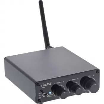 InLine Receptor de audio Bluetooth 5.3 con amplificador de 96 vatios