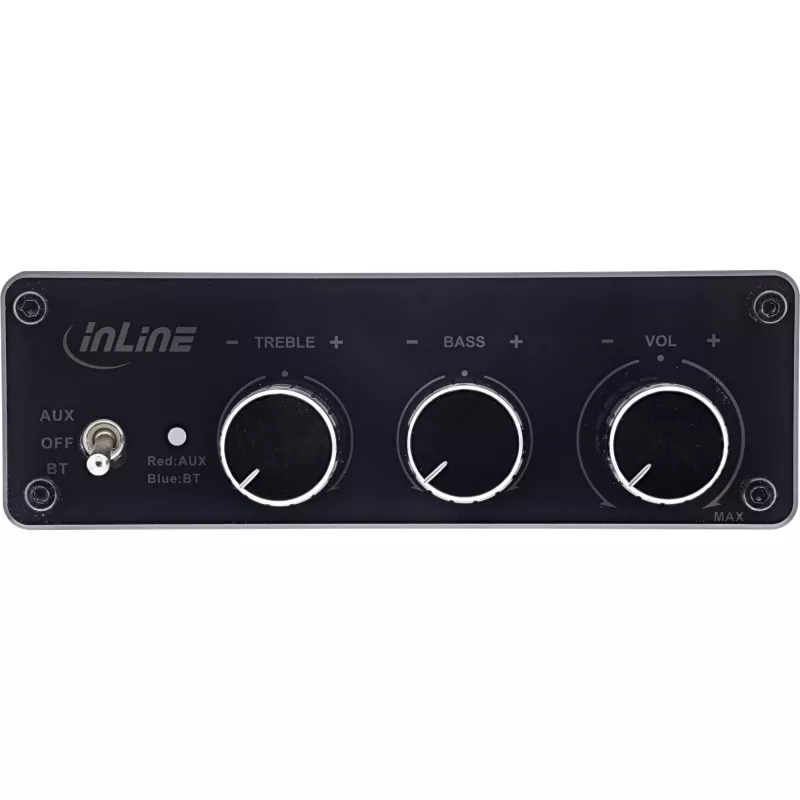 InLine Receptor de audio Bluetooth 5.3 con amplificador de 96 vatios