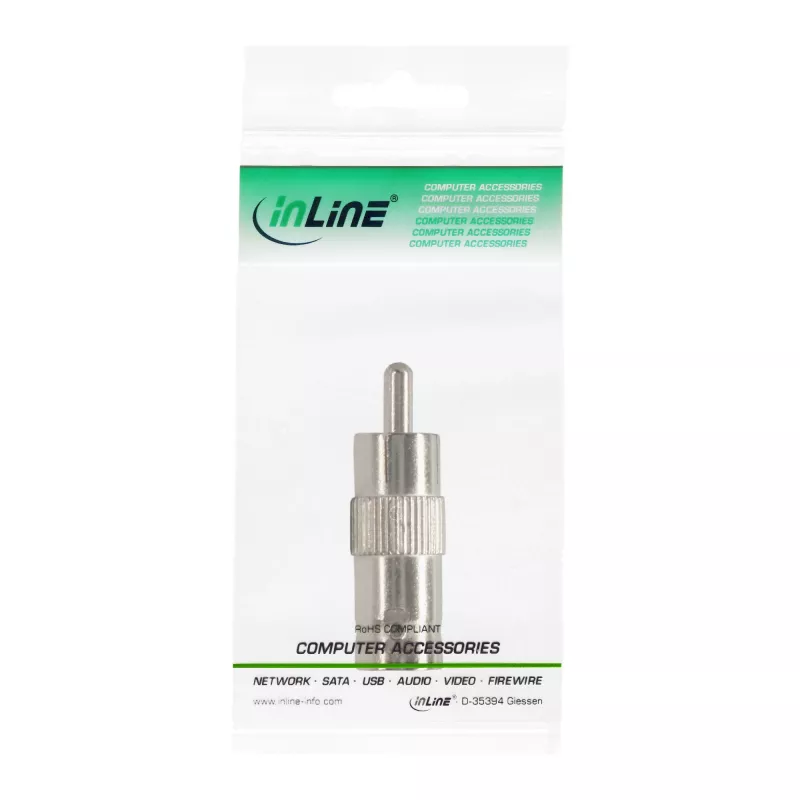 Adaptador de vídeo InLine 99320 conector RCA macho a conector BNC hembra