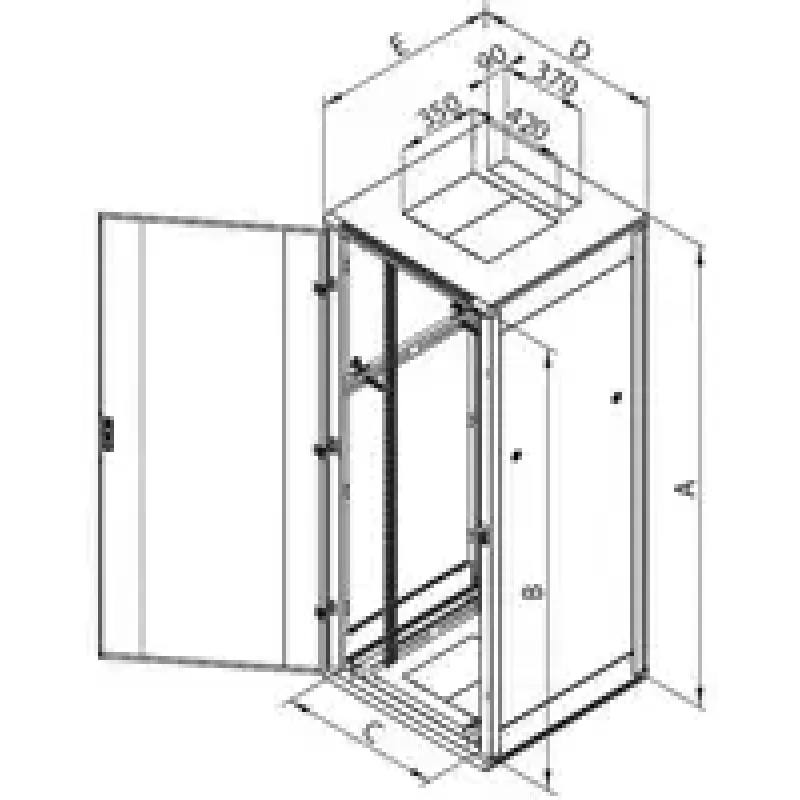 Rack autoportante Triton RMA-18-A66-CAX-N1 18U 800 kg gris