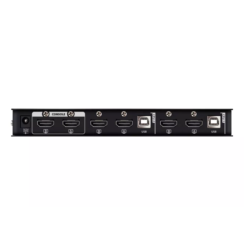 ATEN Conmutador KVMP de 2 puertos USB 4K HDMI doble pantalla (cables incluidos)