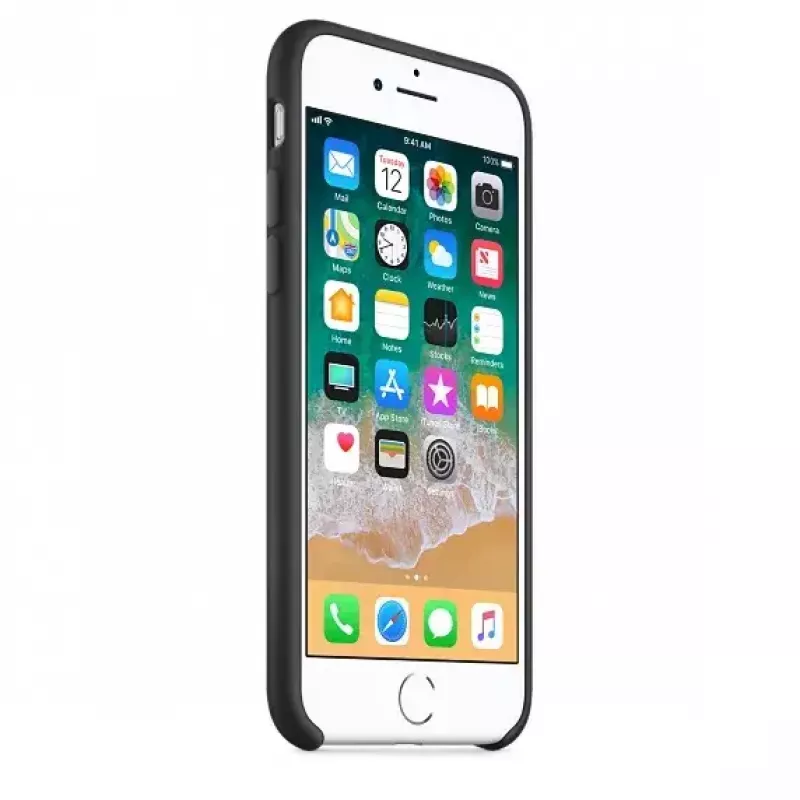 Funda de piel Apple MQGK2ZM/A para iPhone 8/7 Negro