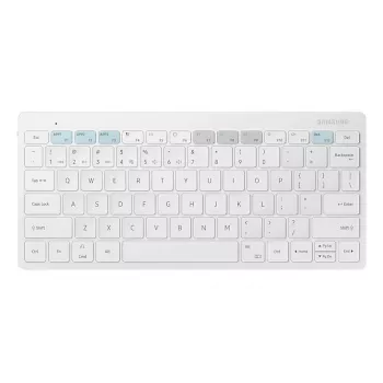 Samsung teclado para dispositivos móviles EJ-B3400BWGGDE blanco Bluetooth QWERTZ alemán pila AAA 280,4 × 127,4 × 15,4 mm