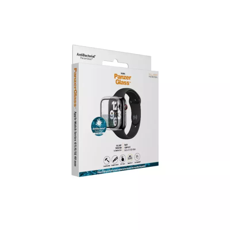 PanzerGlass ® funda full body transparente Apple Watch Series SE 3 | 6 | 5 | 4 | 40 mm