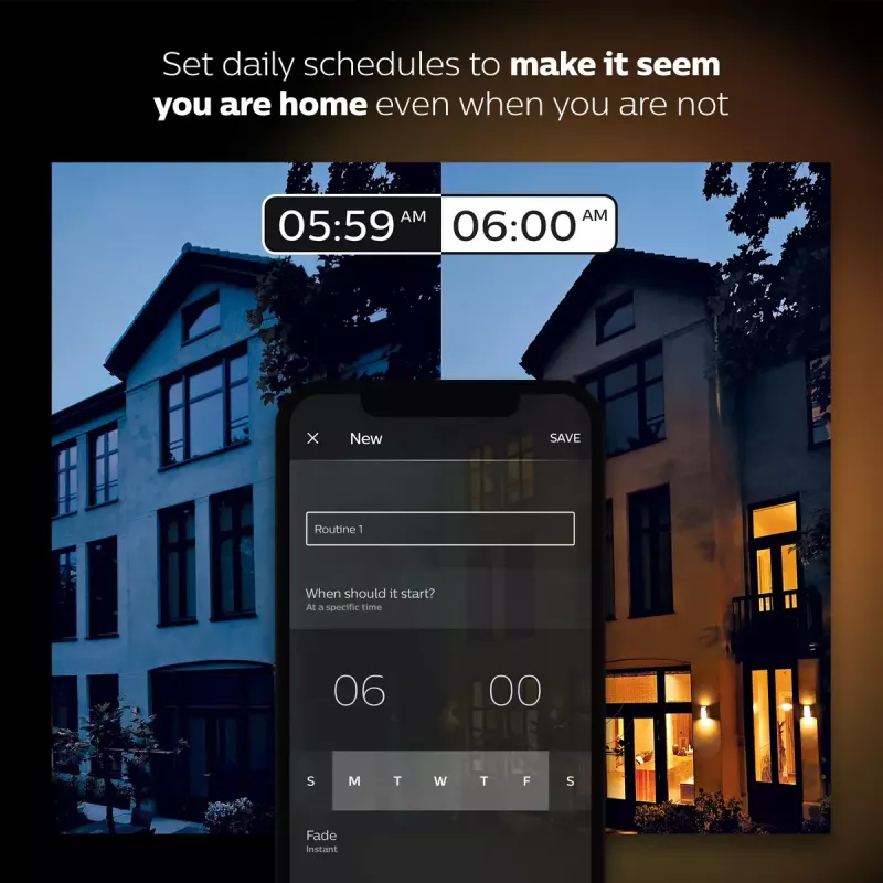 Kit de inicio Smart LED Philips Hue White and Colour Ambience — 2× bombillas E27 11W, Bluetooth/Zigbee