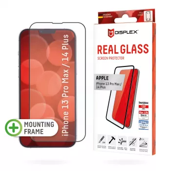 Lámina de vidrio templado Displex Full Cover para Apple iPhone 13 Pro Max 14 Plus vidrio templado resistente a arañazos