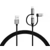 Varta Speed Charge & Sync cable 3-in-1, de USB-A a Lightning/Micro-USB/USB-C
