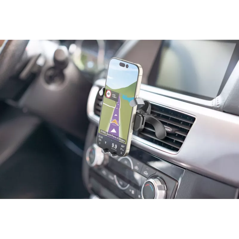 Cellularline Slide Fit - soporte universal para smartphone en coche con inserción fácil