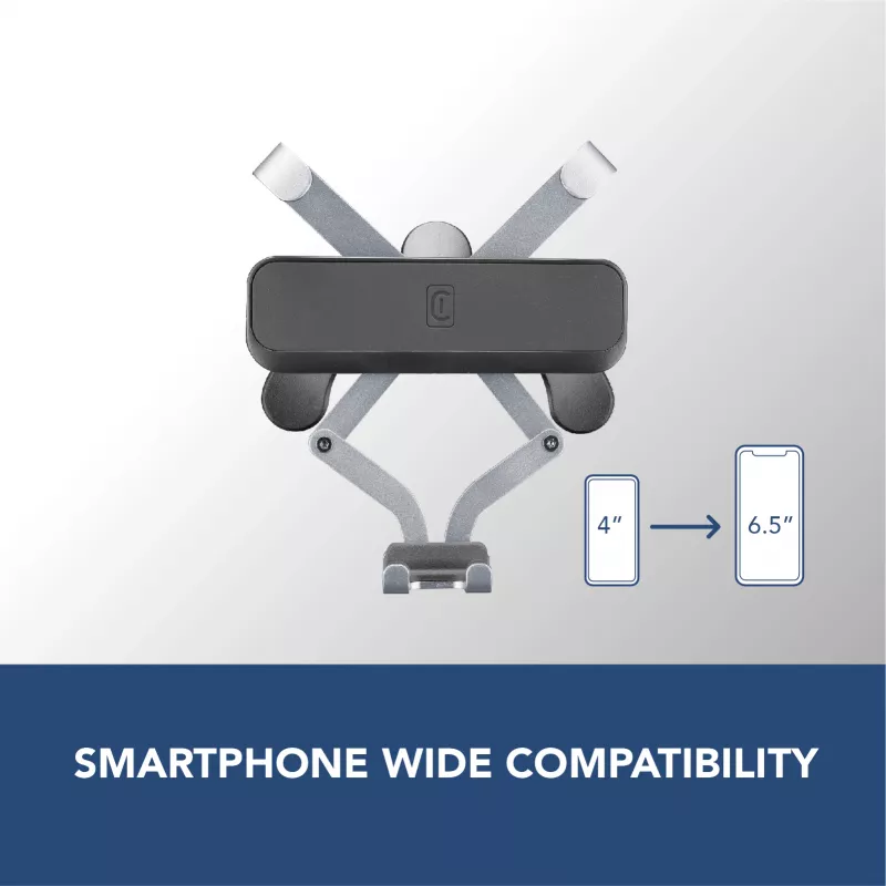 Cellularline Slide Fit - soporte universal para smartphone en coche con inserción fácil