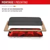 Protector de pantalla con filtro de privacidad Displex (10H) para Samsung Galaxy S24+/S25+, marco de montaje Eco, filtro de privacidad
