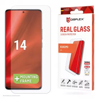 Protector de pantalla Displex (10H) para Xiaomi 14, marco de montaje Eco, resistente a arañazos