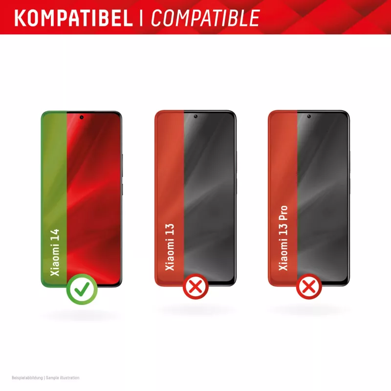 Protector de pantalla Displex (10H) para Xiaomi 14, marco de montaje Eco, resistente a arañazos