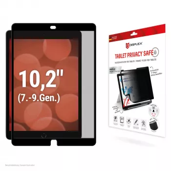 Filtro de privacidad de 2 direcciones extraíble Displex TABLET PRIVACY SAFE para iPad 10,2'' (7.ª/8.ª/9.ª gen.)