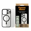 PanzerGlass® HardCase transparente con MagSafe negro y marco para iPhone 16 Pro