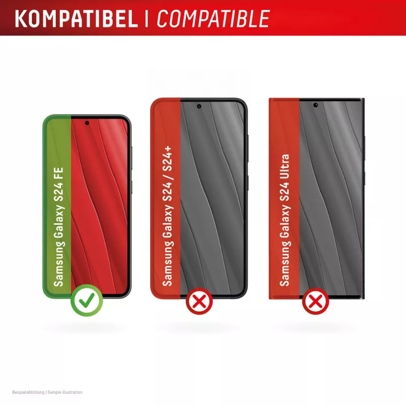 Protector de pantalla Displex (10H) para Samsung Galaxy S24 FE, marco de montaje Eco, resistente a arañazos