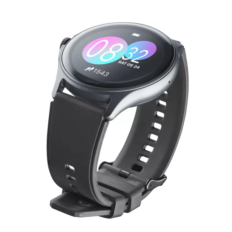 Cellularline ION PRO Round Smartwatch Bluetooth® con app, 3,51 cm (1,38 pulgadas), TFT, pantalla táctil, 0,00064 GB, 98 g