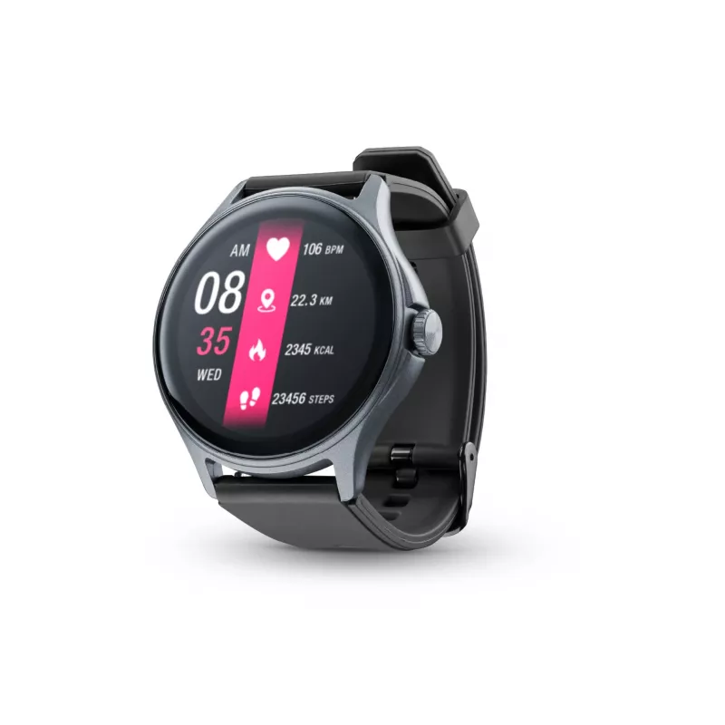 Cellularline ION PRO Round Smartwatch Bluetooth® con app, 3,51 cm (1,38 pulgadas), TFT, pantalla táctil, 0,00064 GB, 98 g