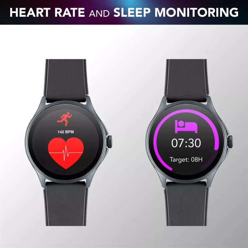 Cellularline ION PRO Round Smartwatch Bluetooth® con app, 3,51 cm (1,38 pulgadas), TFT, pantalla táctil, 0,00064 GB, 98 g