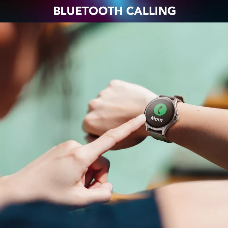 Cellularline ION PRO Round Smartwatch Bluetooth® con app, 3,51 cm (1,38 pulgadas), TFT, pantalla táctil, 0,00064 GB, 98 g
