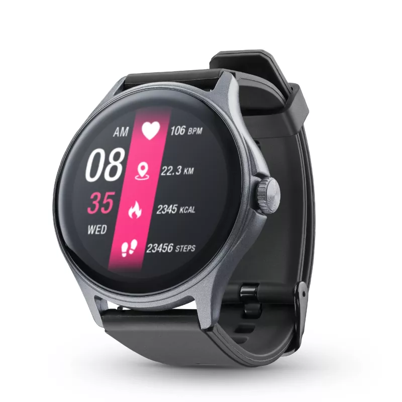 Cellularline ION PRO Round Smartwatch Bluetooth® con app, 3,51 cm (1,38 pulgadas), TFT, pantalla táctil, 0,00064 GB, 98 g