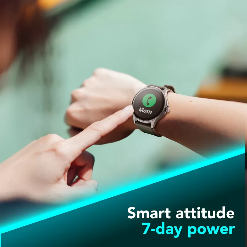 Cellularline ION PRO Round Smartwatch Bluetooth® con app, 3,51 cm (1,38 pulgadas), TFT, pantalla táctil, 0,00064 GB, 98 g