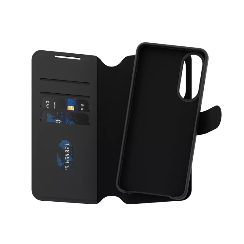 Funda cartera 2 en 1 PanzerGlass CARE™ by ® Tango con compatibilidad Qi Samsung S25 Edge
