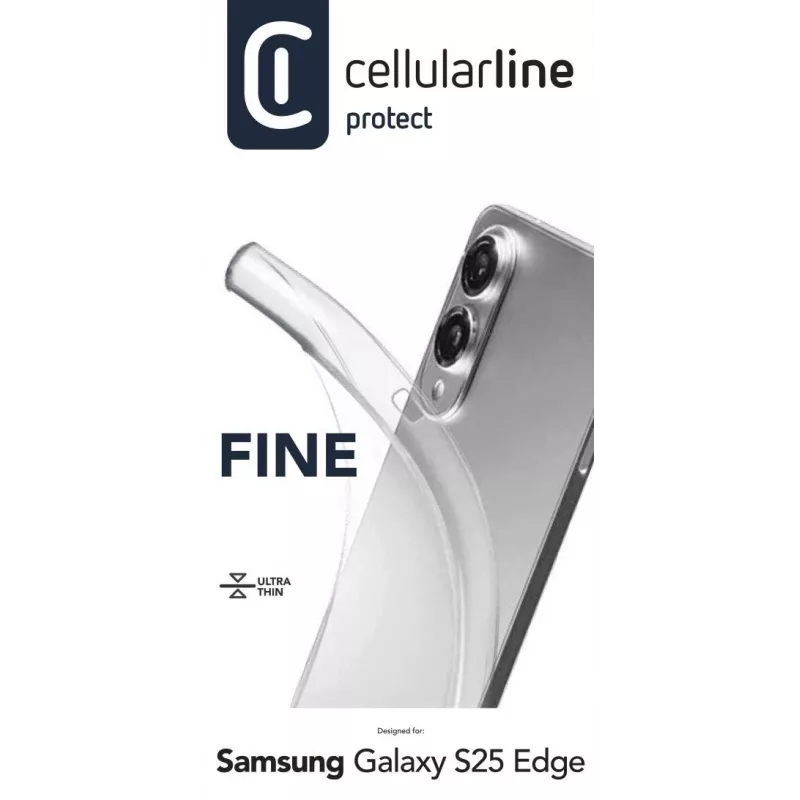 Cellularline Fine - Galaxy S25 Edge, funda, Samsung, Galaxy S25 Edge, 16,9 cm (6,66