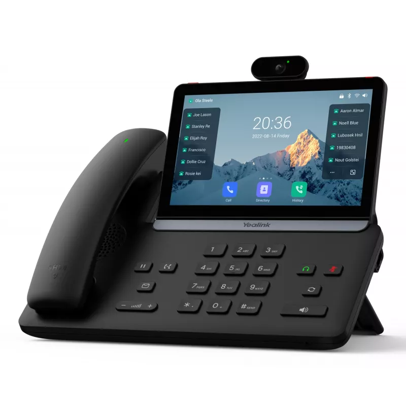 Teléfono IP de sobremesa Yealink SIP-T88V Pro – pantalla táctil, audio HD, SIP