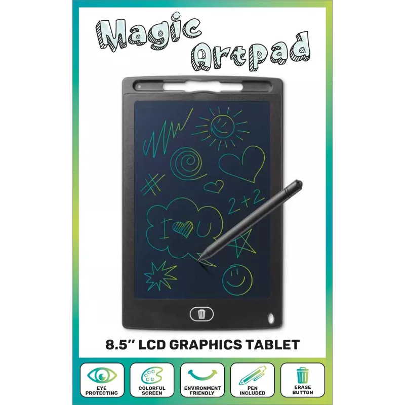 Cellularline LCD Magic Artpad 8,5" Tableta de dibujo, negro