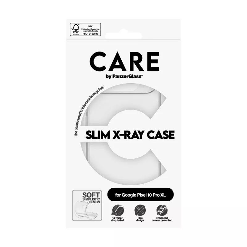 Funda PanzerGlass CARE by moda transparente X-Ray Soft Google Pixel 10 Pro XL