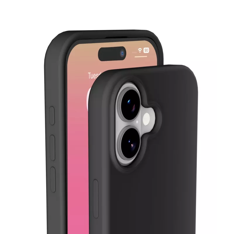Cellularline Sensation - Funda de silicona ultrasuave para iPhone 17 con acabado soft-touch, perfecta para proteger cada detalle de tu iPhone 17 con elegancia y comodidad.