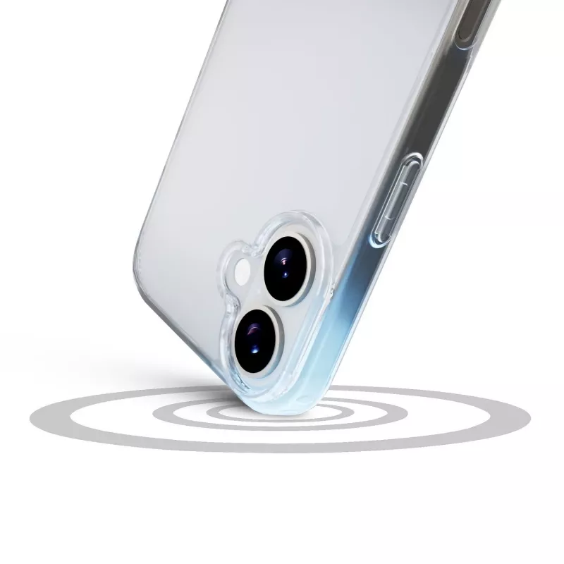 Cellularline Clear Protect – iPhone 17 Carcasa rígida con bordes de goma