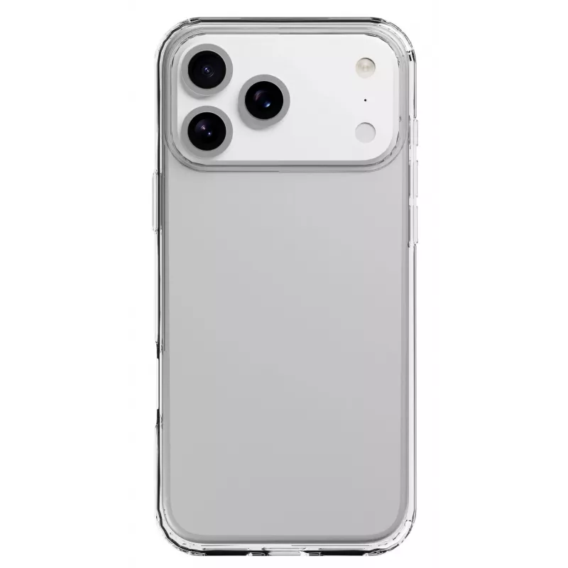 Cellularline Clear Protect - iPhone 17 Pro Carcasa rígida con bordes de goma