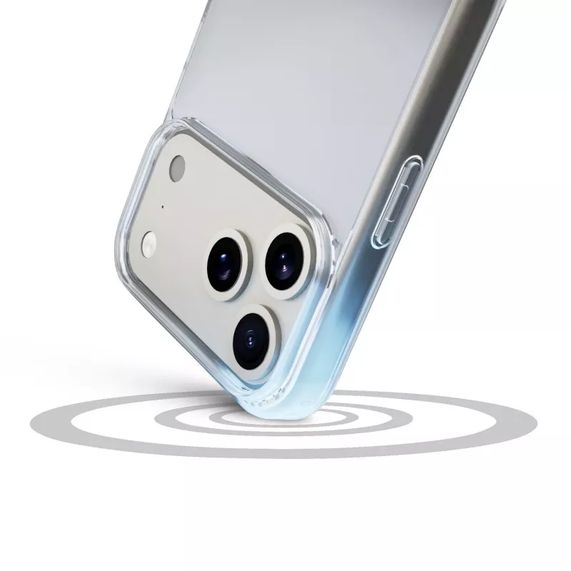 Cellularline Clear Protect - iPhone 17 Pro Carcasa rígida con bordes de goma