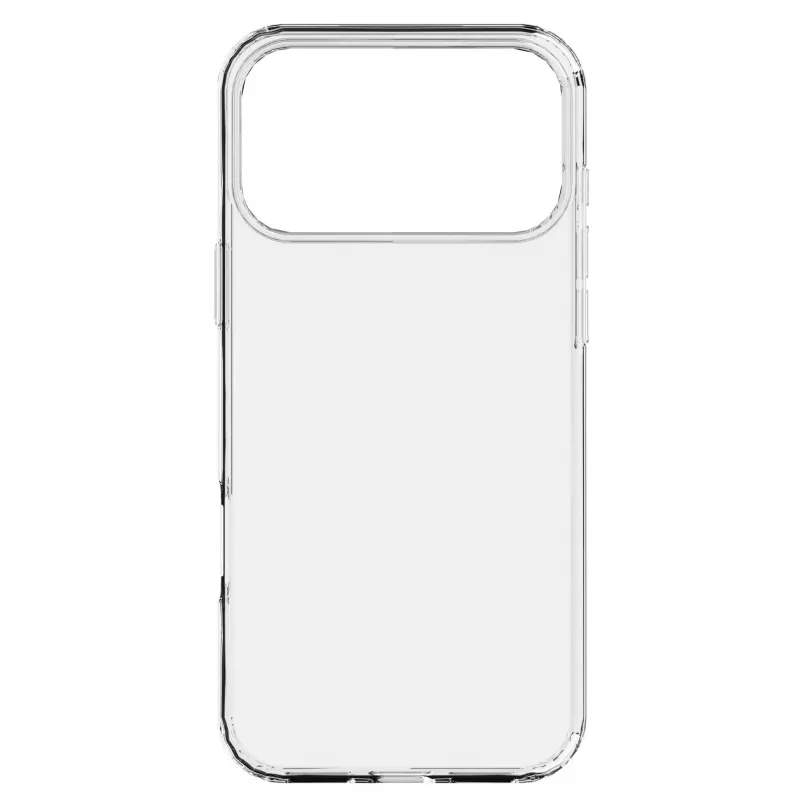 Cellularline Clear Protect - iPhone 17 Pro Carcasa rígida con bordes de goma