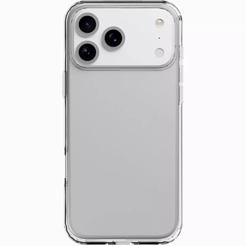 Cellularline Clear Protect - iPhone 17 Pro Carcasa rígida con bordes de goma