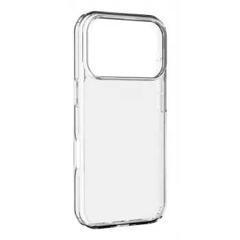 Cellularline Clear Protect - iPhone 17 Pro Max Carcasa rígida con bordes de goma