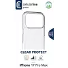 Cellularline Clear Protect - iPhone 17 Pro Max Carcasa rígida con bordes de goma