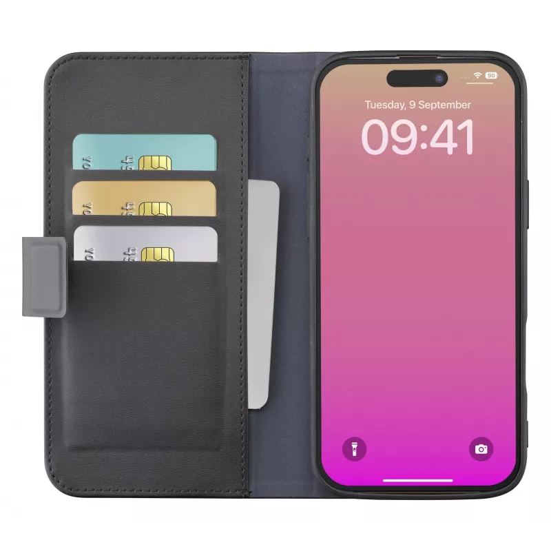 Cellularline Book Agenda – Funda tipo libro en piel sintética con cierre magnético para iPhone 17