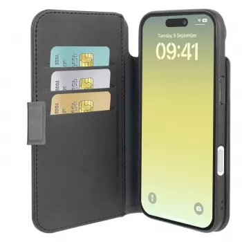 Cellularline Book Agenda – iPhone Air Funda tipo libro en piel sintética con cierre magnético