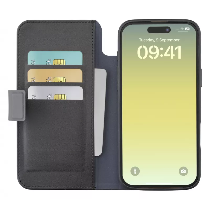 Cellularline Book Agenda – iPhone Air Funda tipo libro en piel sintética con cierre magnético