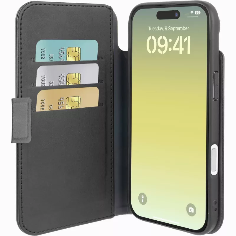 Cellularline Book Agenda – iPhone Air Funda tipo libro en piel sintética con cierre magnético