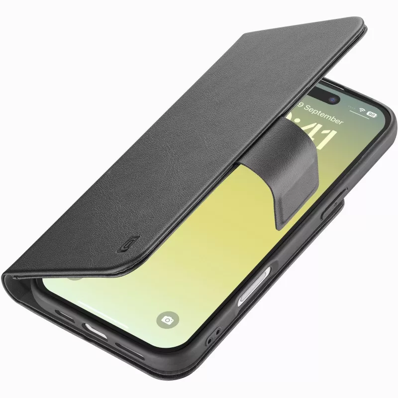 Cellularline Book Agenda – iPhone Air Funda tipo libro en piel sintética con cierre magnético